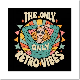 Retro Vibes Only Posters and Art